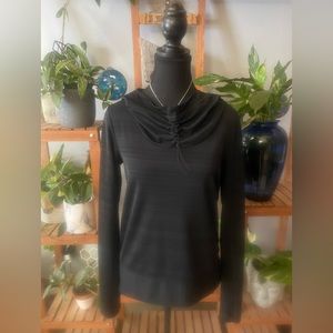 Lole Black/Charcoal Lightweight Pullover with Hood